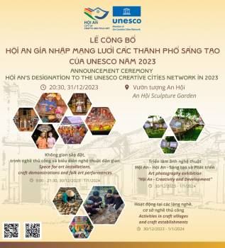 Information about the announcement ceremony “Hội An’s designation to the Unesco...